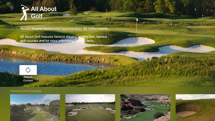 Screenshot #1 pour All About Golf Channel
