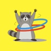 Friendly Raccoon Stickers