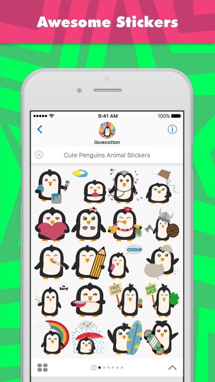 Cute Penguins Animal Stickers stickers