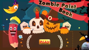 Zombie Paint Book - Zombie catchers painting game screenshot #2 for iPhone