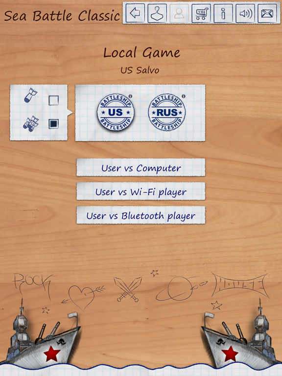 Sea Battle HD: Classic battleship board game iPad screenshot 4 - Games app