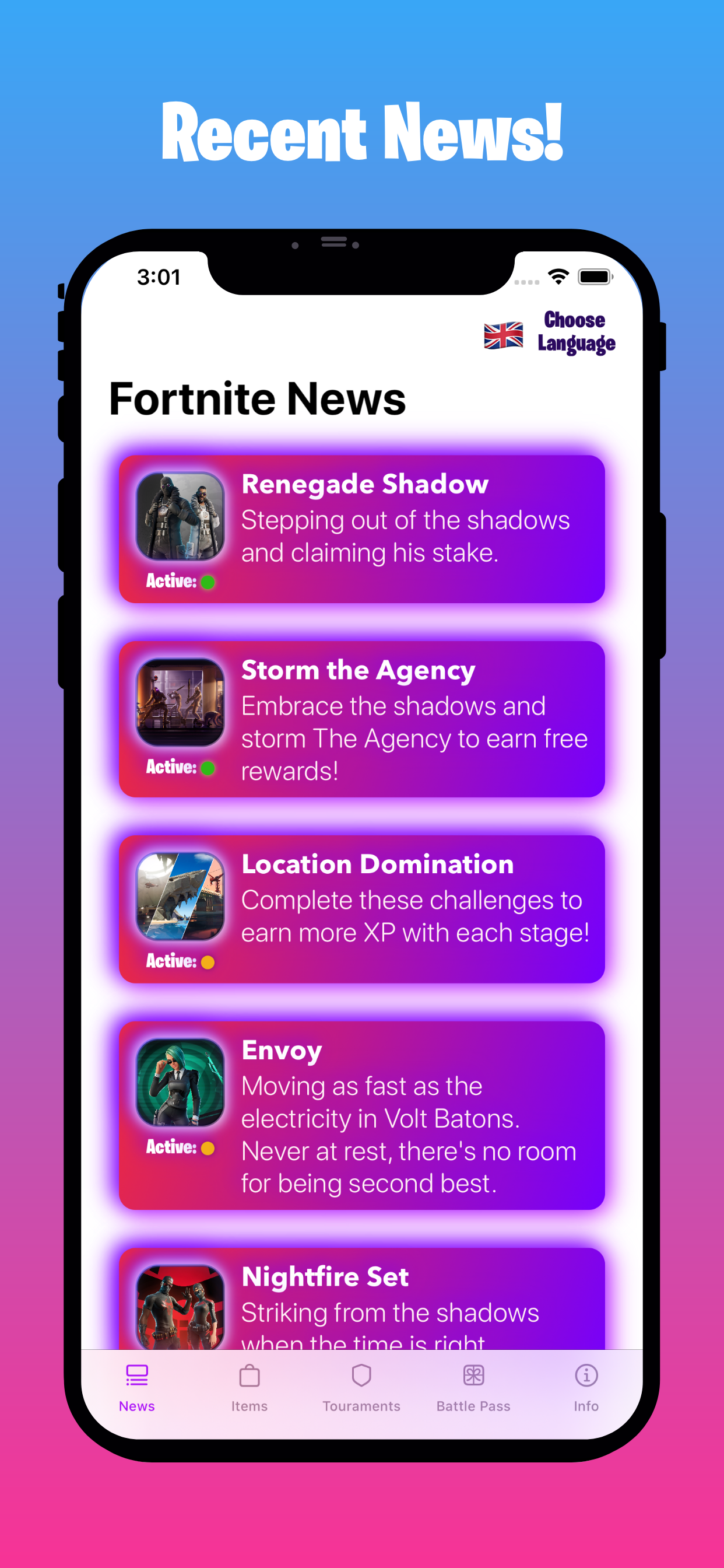 Latest Info for Fortnite