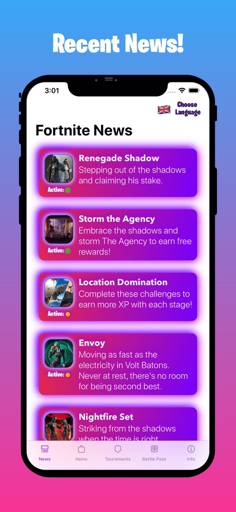 Latest Info for Fortnite - Entertainment App | MWM