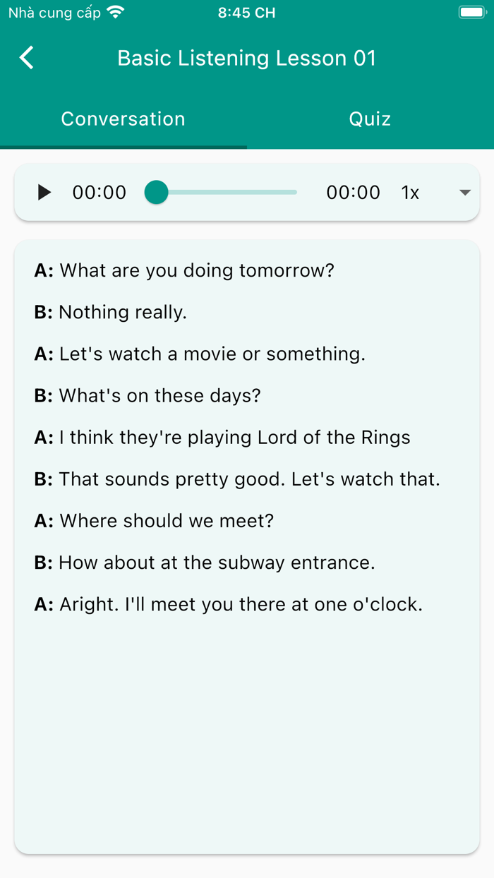 English Listening - Speaking