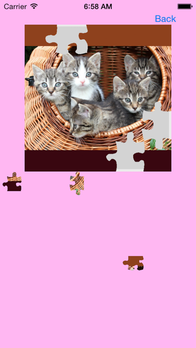 Screenshot #1 pour Kitten Jigsaw Puzzles