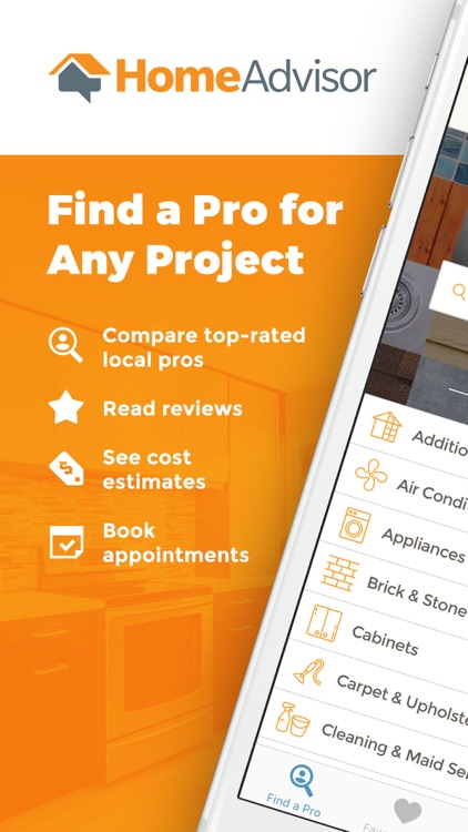 HomeAdvisor - Find & Book Top-Rated Home Pros
