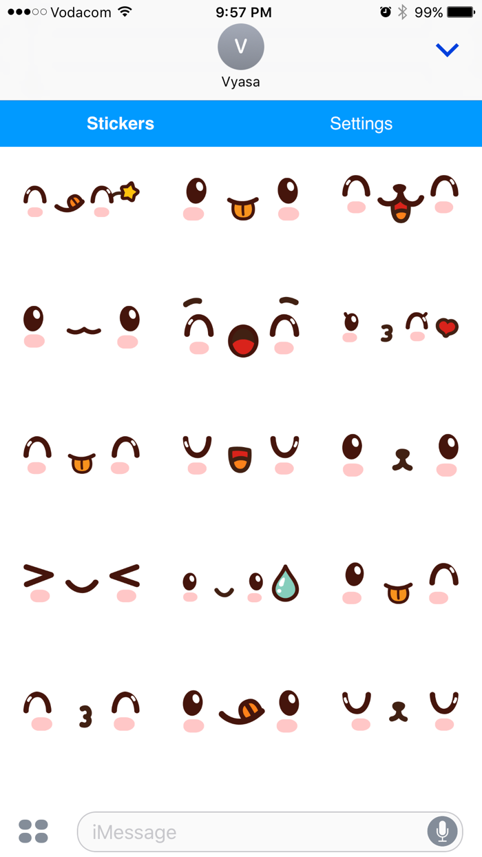 Kawaii Emoji - Cute Emoticon Stickers for Texting