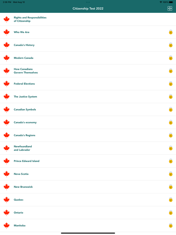 Screenshot #5 pour Canadian Citizenship Test 2025