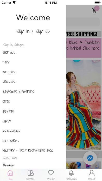 Adaline Hope Boutique Screenshot