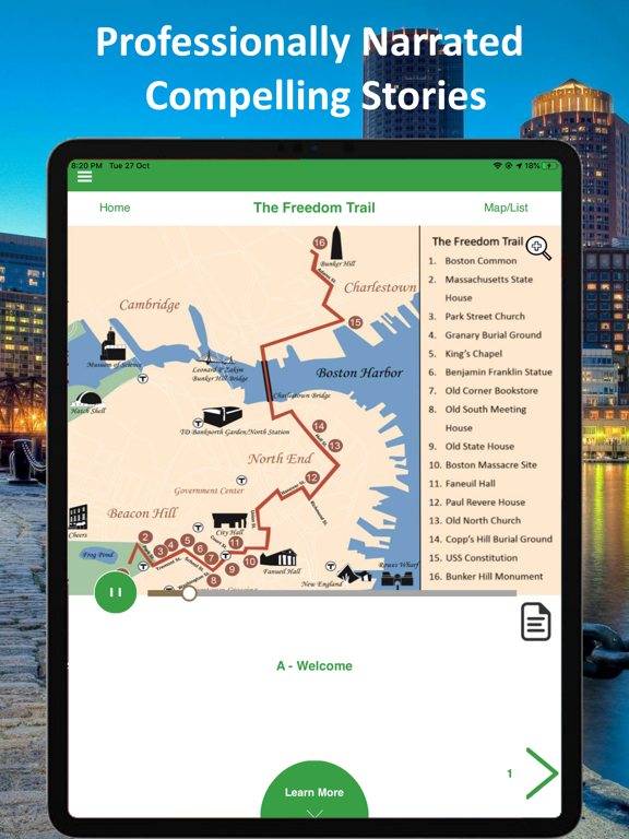 Screenshot #6 pour Massachusetts Audio Tour Guide