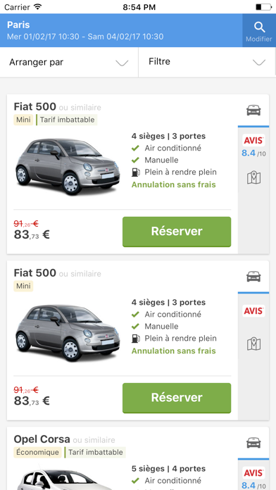 Screenshot #2 pour Location Voiture: Trouvez Les Meilleur Prix