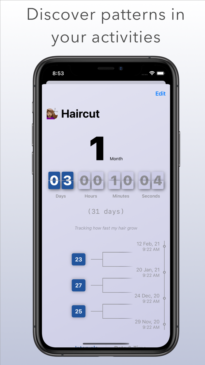 Since - Event and Habit tracker