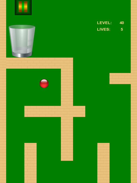 Red Crazy Ball iPad screenshot