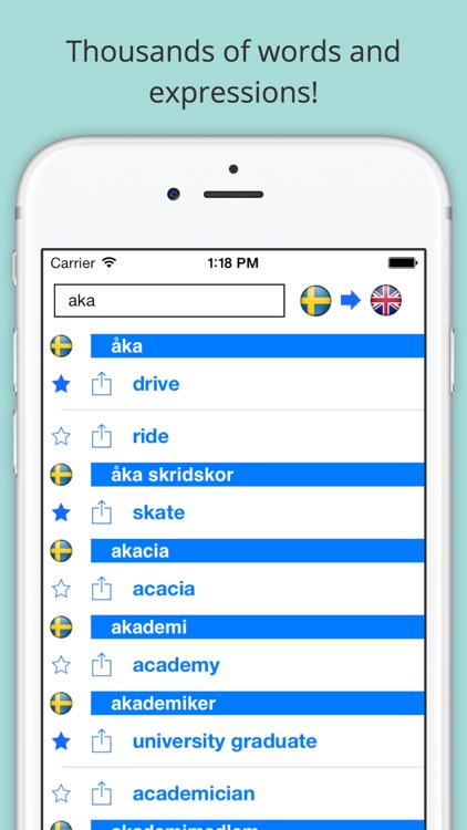 Offline English Swedish Dictionary: Engelsk Ordbok