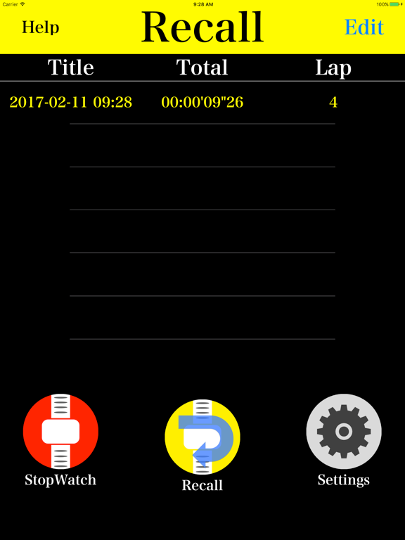 Screenshot #6 pour ストップウォッチforランニング・ウォーキング・フィットネス