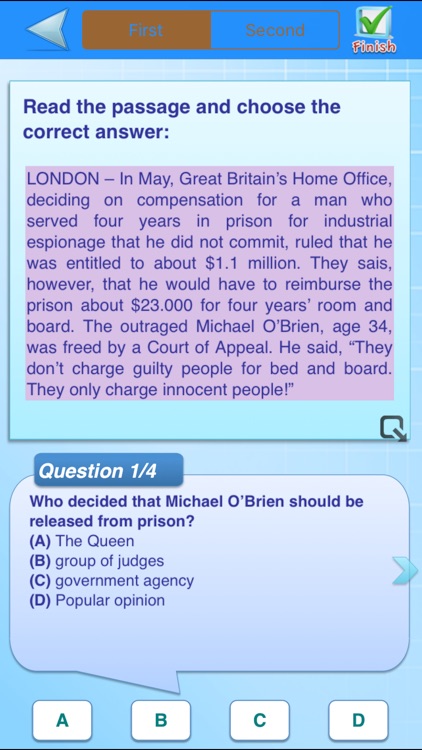 TOEIC Reading Test (Reading Comprehension)