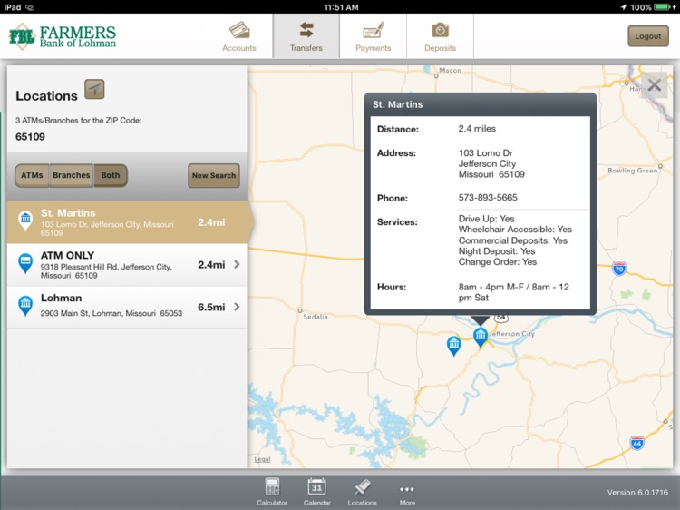 Farmers Bank of Lohman - Tablet screenshot-4
