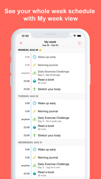 Routinery: Happy daily rituals Screenshot