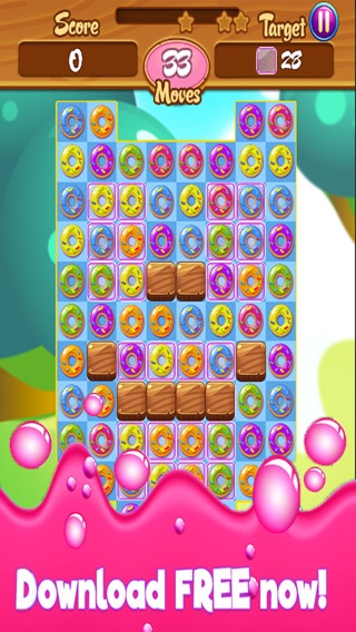 Donut Blast Legend Delicious Gummy Match 3 Gameのおすすめ画像3