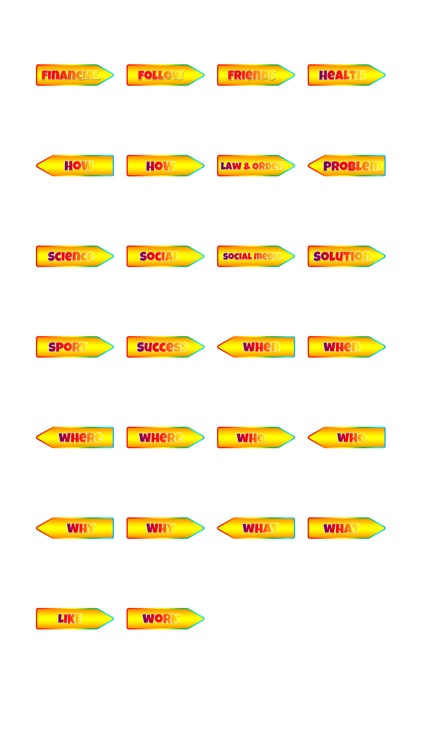 Yellow Arrows Sticker Pack