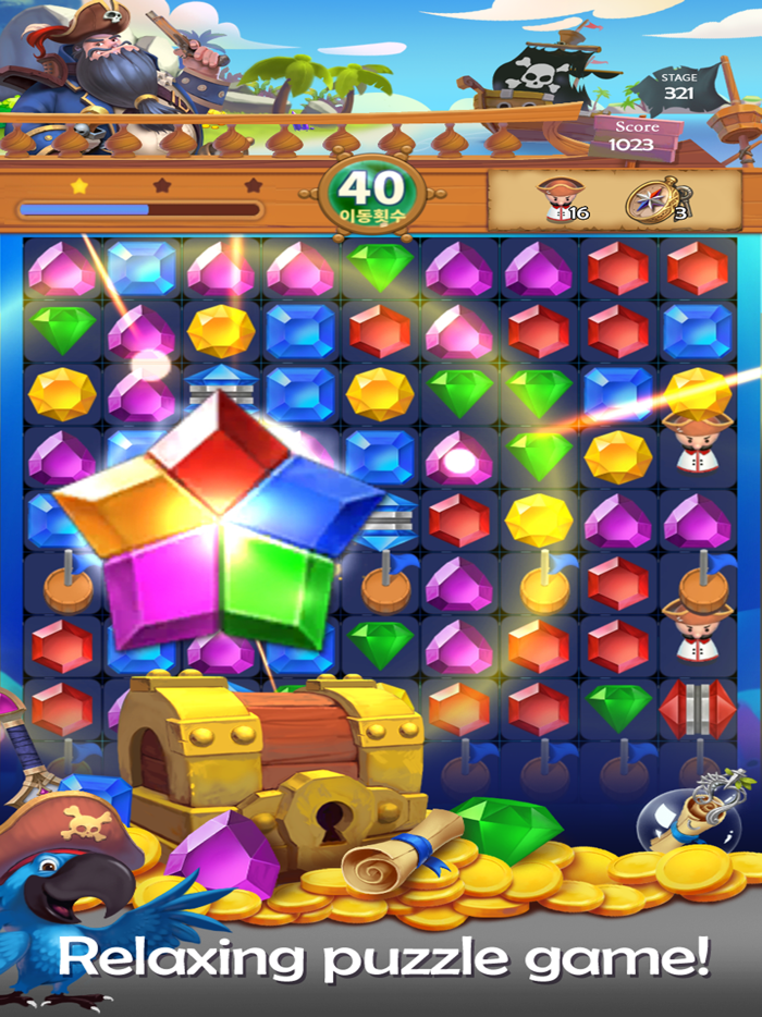Pirate Jewel Pang Match 3