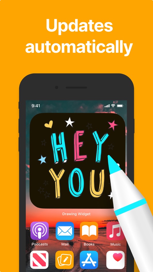 #5. Drawing Widget - Note Widgets (iOS) Podle: APPWINGS Ltd