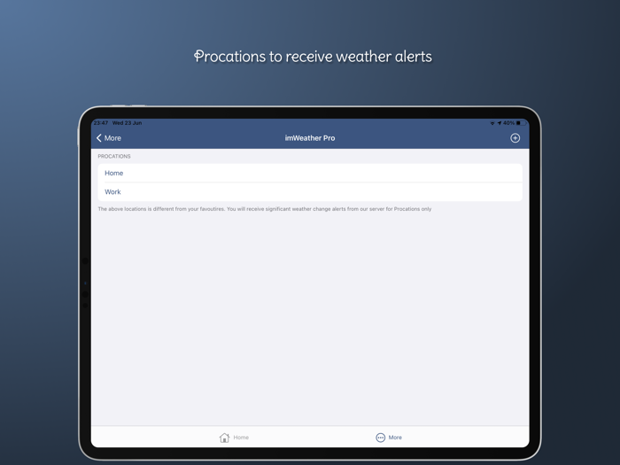 imWeather - Forecast Alert