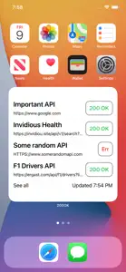 200OK - API Monitoring Widget screenshot #2 for iPhone