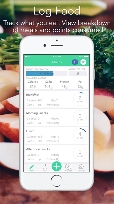 iMacro - Diet, Weight and Food Score Trackerのおすすめ画像3