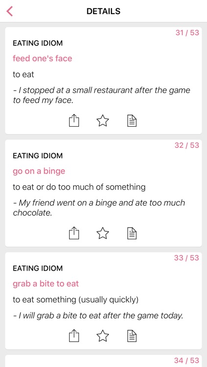 Food - Negotiation idioms