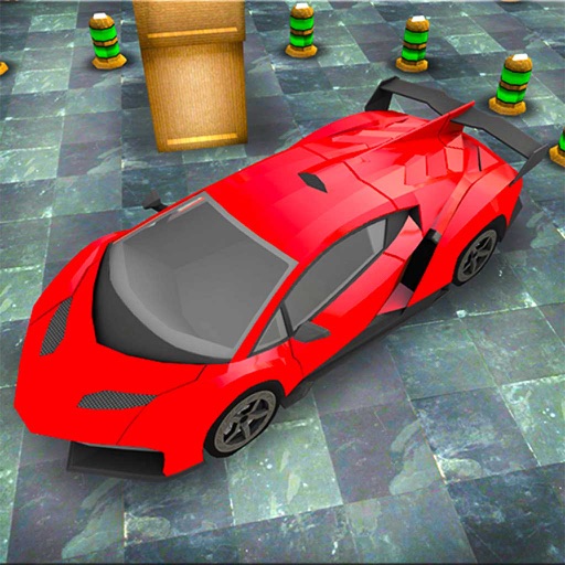 Sport Car 3D Parking Icon