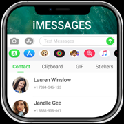 Messages for contact sharing