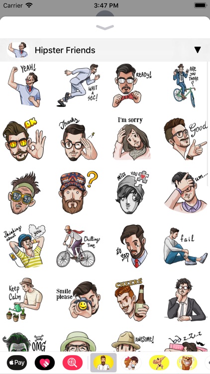 Hipster Sticker • screenshot-3