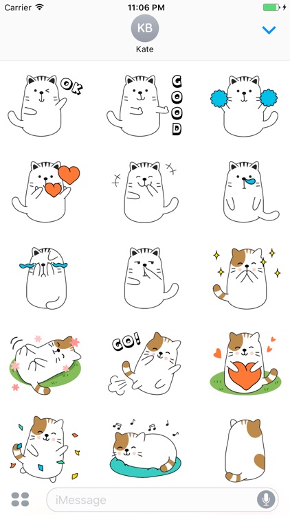 Three Cats Funny Sticker