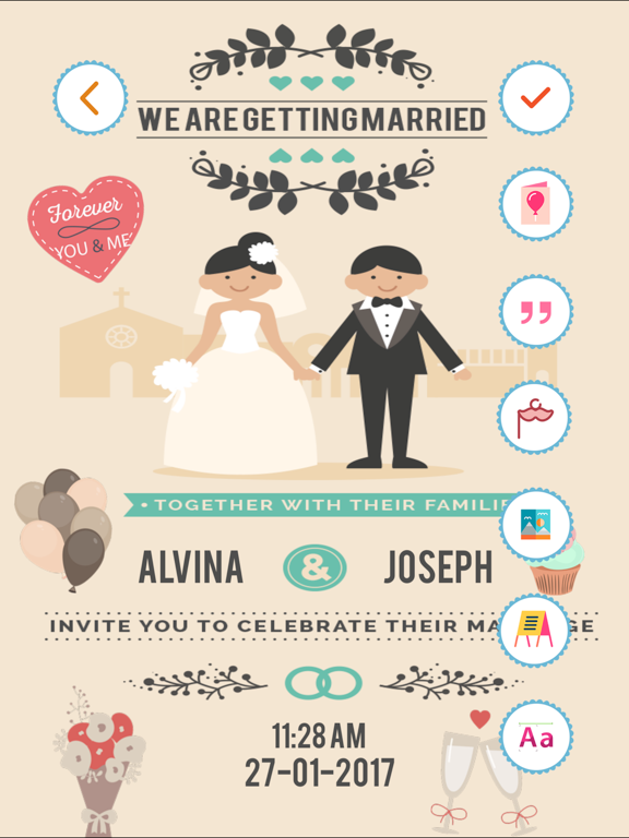 Screenshot #4 pour Wedding Invitation Card Maker