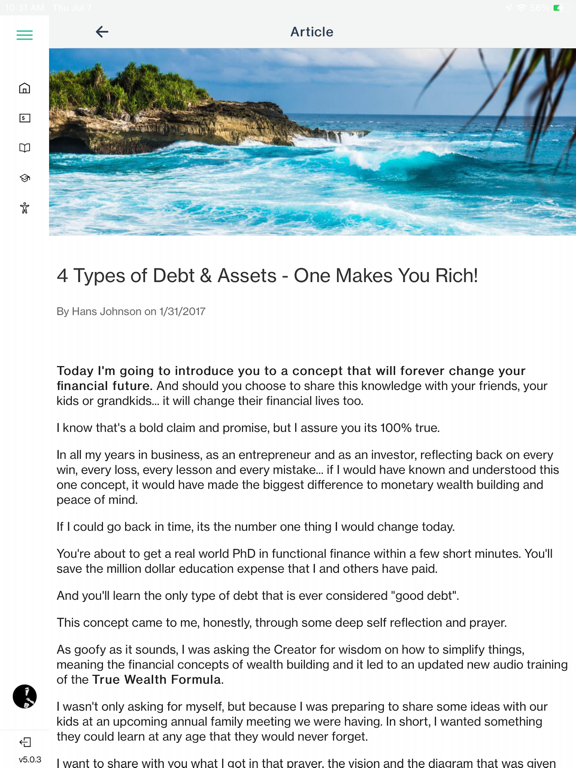 Wealth-Builder iPad screenshot 9 - Finance app