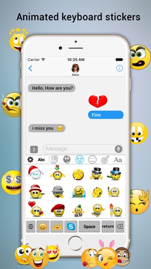 Kissmoji Free – Cool Fonts & Emoticon Art Keyboard(圖2)-速報App
