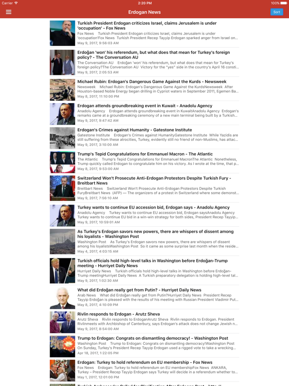 Turkey News Today in English & Turkish Radio iPad screenshot 4 - News app