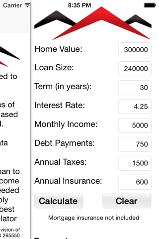 Mortgage Pre-Qualifier and Calculator screenshot 3