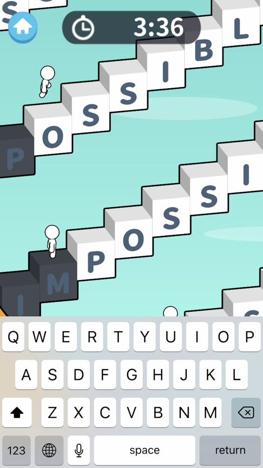 #4. Typing Race 3D (iOS) Podle: Hibiki Yano