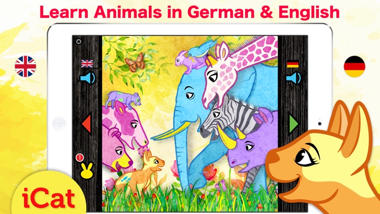 Learn German & English - Toddler & Kids Animals
