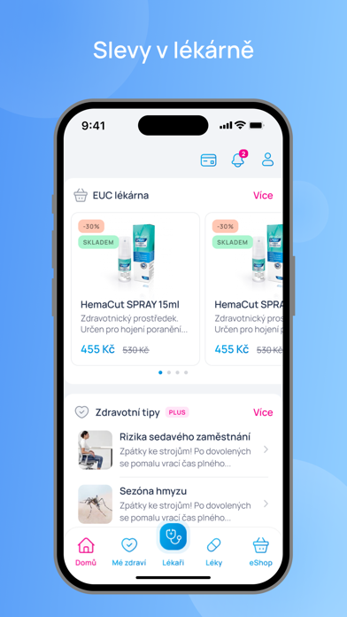mojeEUC: klinika i léky online Screenshot