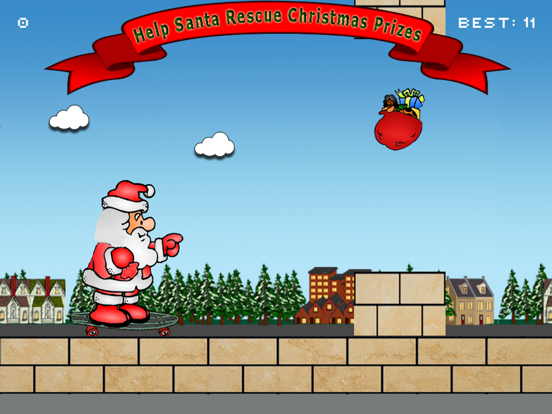 Jumpy Jack Santa Rescues Christmas Prizes iPad screenshot