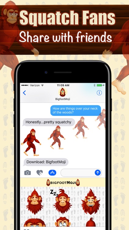BigfootMoji – Crazy Sasquatch & Bigfoot Emojis screenshot-3