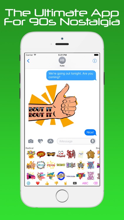 90s MOJI: Hella Rad Emojis & Stickers