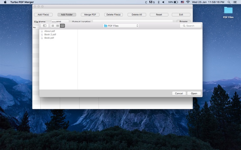 Screenshot #2 pour Turbo PDF Merger