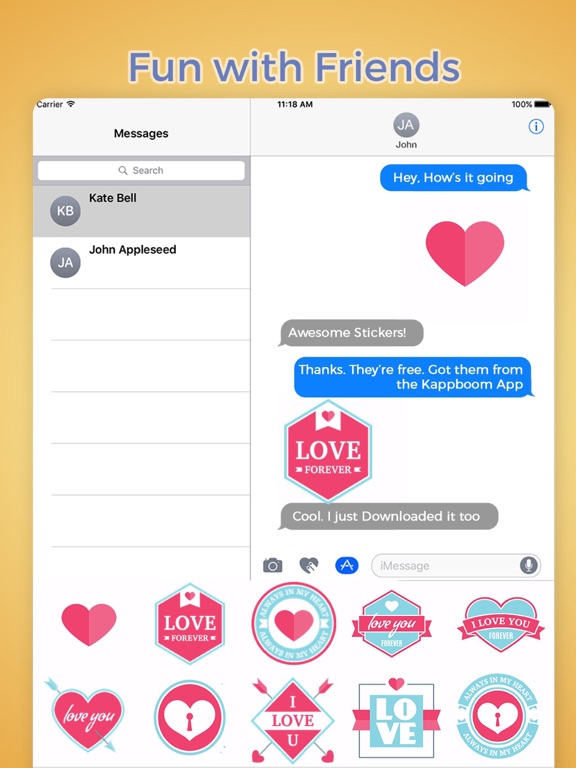 Screenshot #6 pour Romantic Stickers II