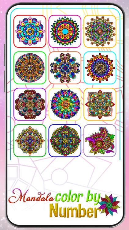 Mandala Color by Number Book