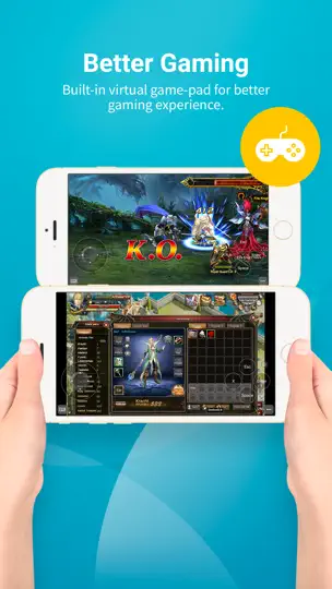 Captura de pantalla de Puffin Cloud Browser en iPhone 3