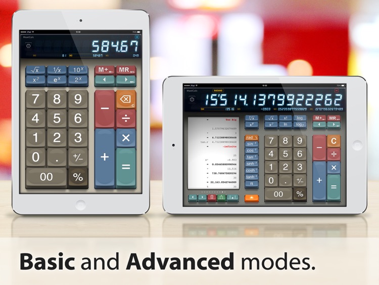 MaxiCalc Free: Big Retro LCD Basic Desk Calculator screenshot-0